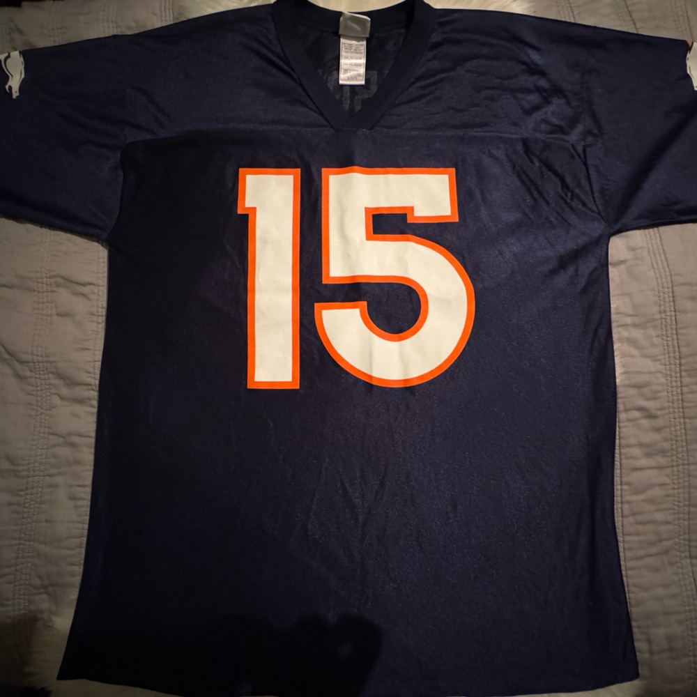 Denver Broncos Tebow 15 Football Jersey Men's X-Large Navy Blue NFL Team Apparel